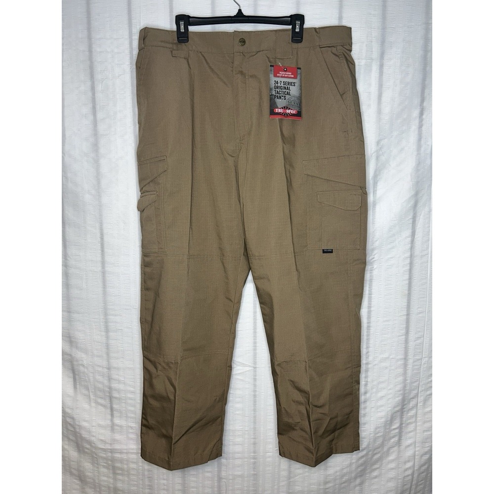 NWT Tru-Spec 24-7 Series Tactical Tan Pants Mens Teflon Coated 39X29 PRO GRADE